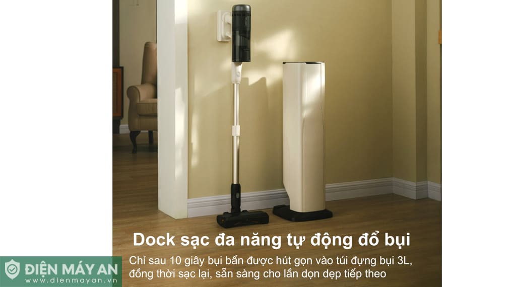 Máy hút bụi cầm tay Roborock H60 Hub Pro - Đen